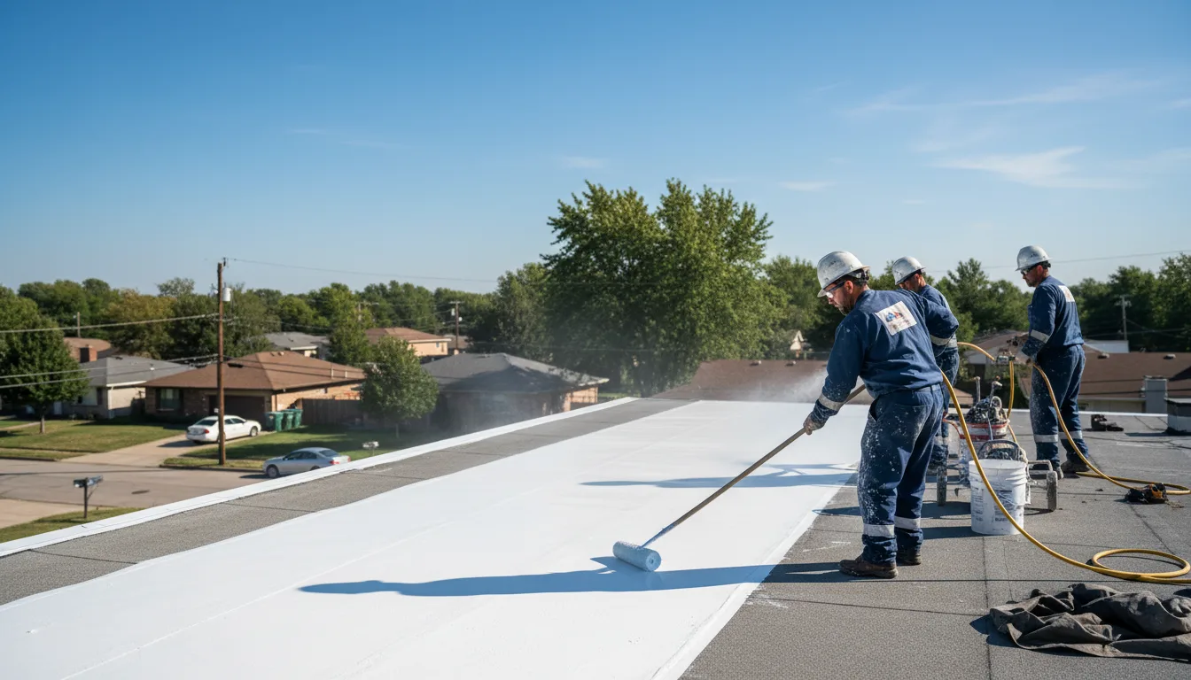Commercial roof coating in New Bedford, IL near me